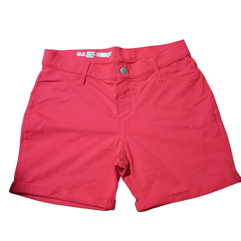 Kids GIRLSCoral Pink Stretch Cotton Shorts